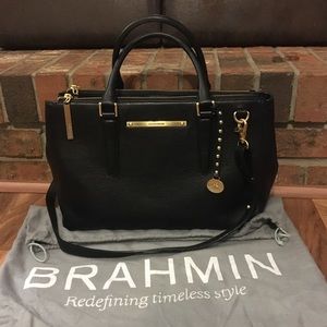 Brahmin Lincoln Satchel Black *LIKE NEW*